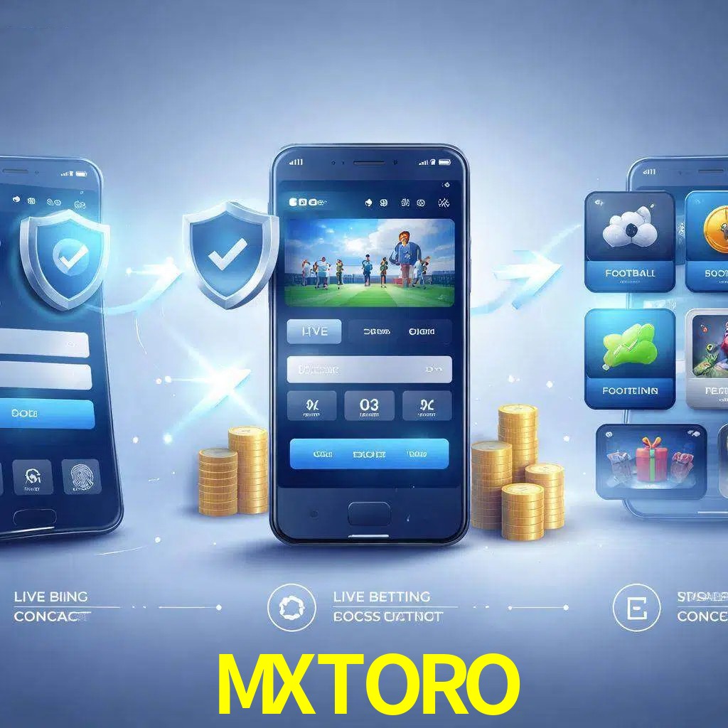 Pasos de acceso a la app MXTORO en pantalla de teléfono móvil