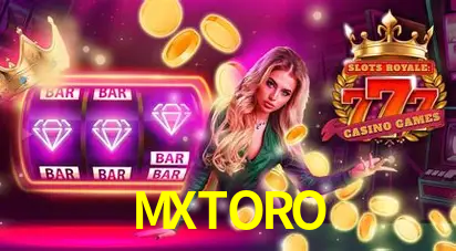 Una escena digital vívida inspirada en casino con MXTORO mostrado prominentemente, luces brillantes, fichas, cartas y acentos dorados.